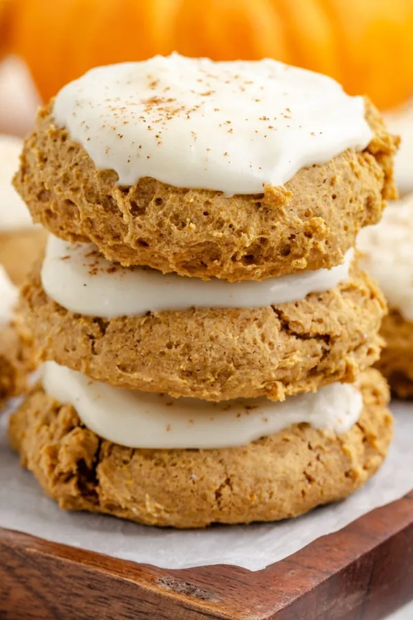 Frosted Pumpkin Cookies