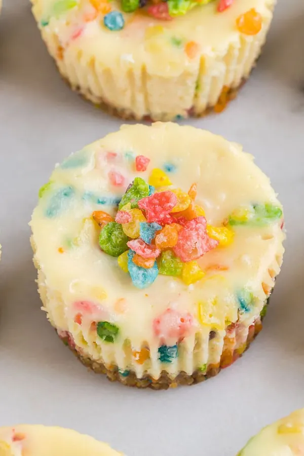 Fruity Pebbles Cheesecakes