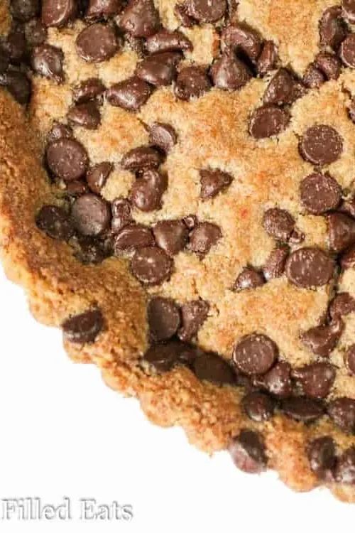 Giant Chocolate Chip Cookie Tart