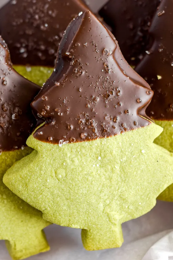 Gluten-Free Matcha Shortbread Cookies