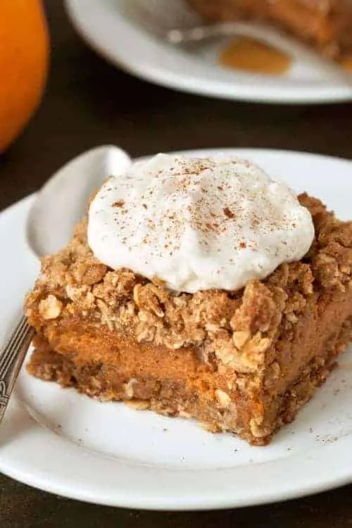Gluten-Free Pumpkin Pie Streusel Bars