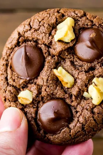 Gluten Free Walnut Chocolate Chip Cookies