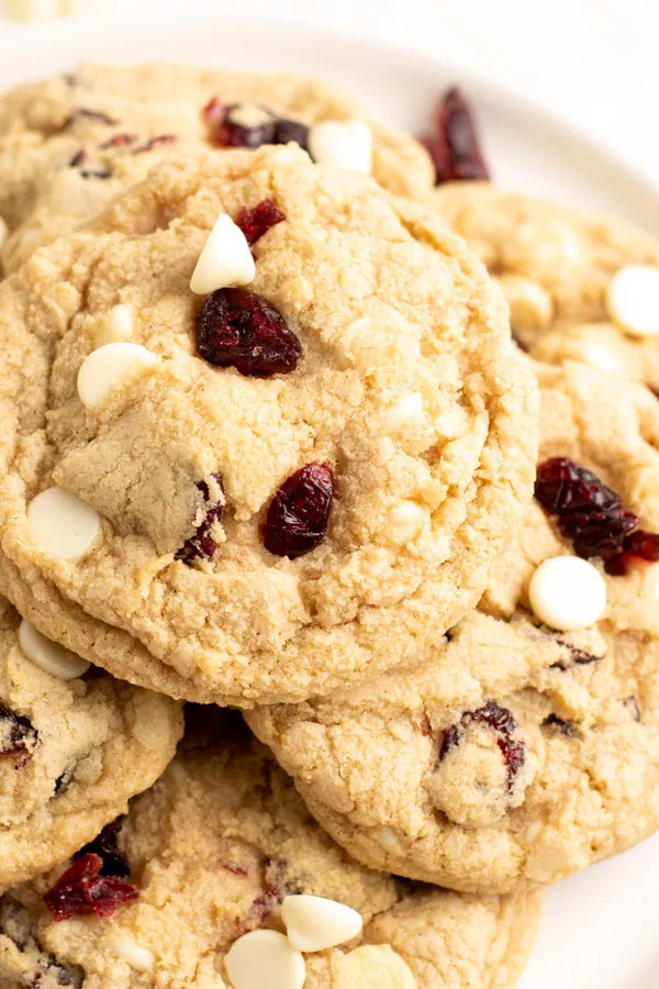 Gluten-Free White Chocolate Cranberry Cookies