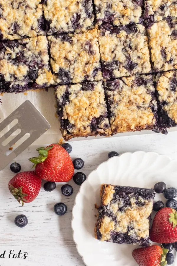 Keto Blueberry Pie Bars