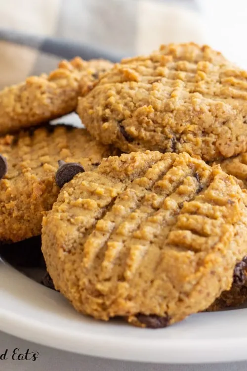 Keto Peanut Butter Chocolate Chip Cookies