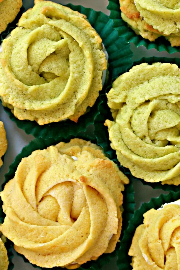 Lemon and Lime Butter Cookie Rosettes