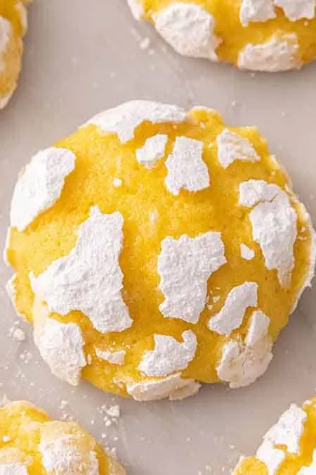 Lemon Crinkle Cookies