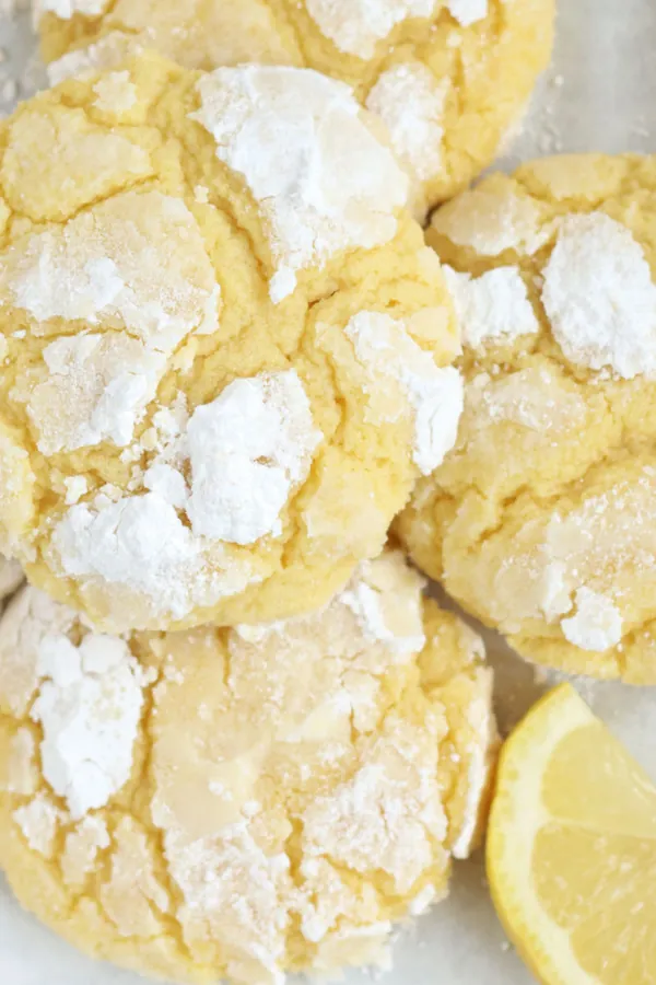 Lemon Crinkle Cookies