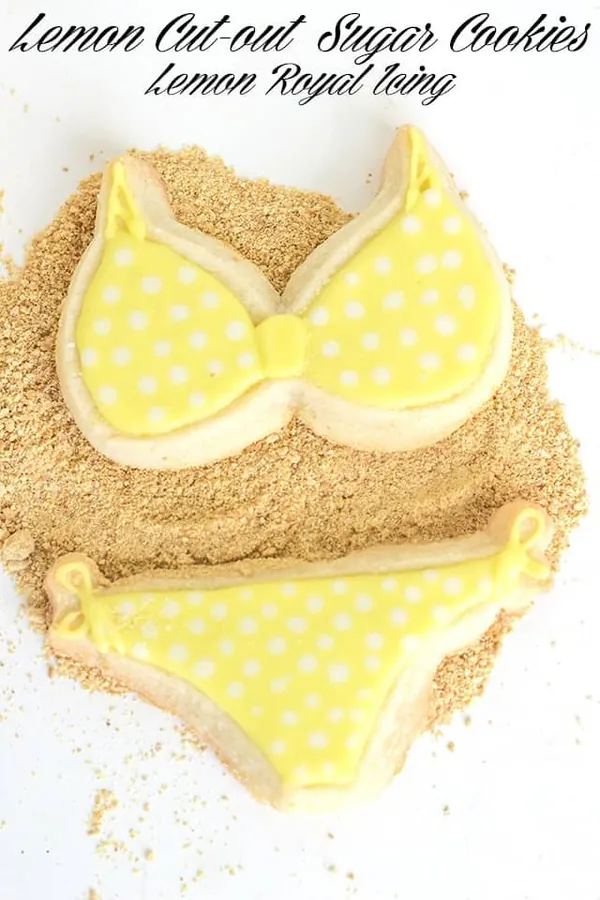 Lemon Cut-out Sugar Cookies with Royal Icing