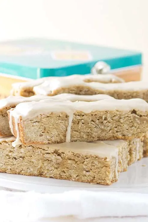 Maple Glazed Oatmeal Cookie Sticks