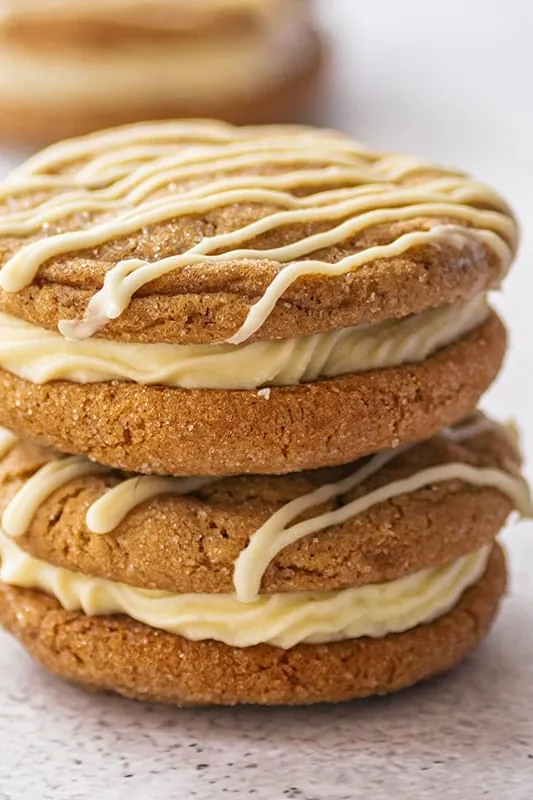 Molasses Cookie Sandwiches