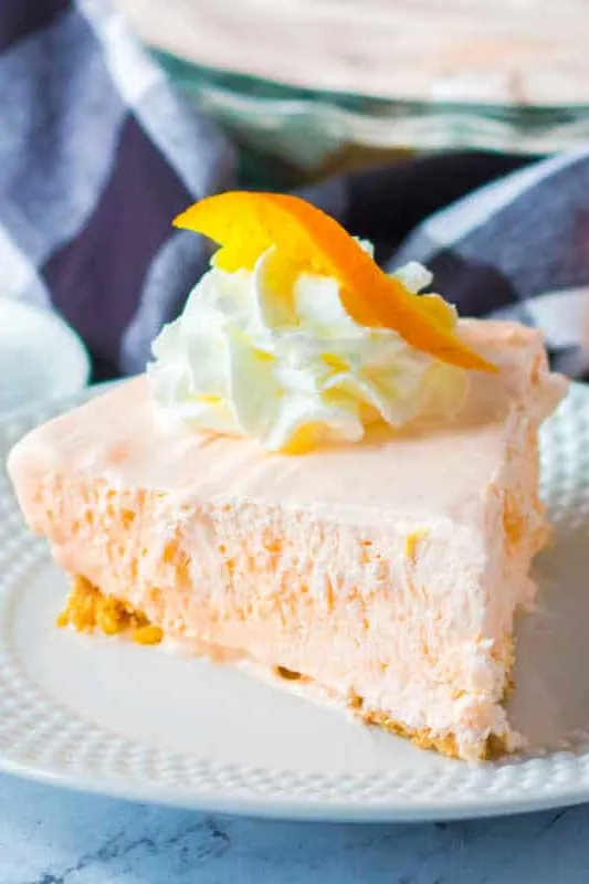 No-Bake Orange Creamsicle Pie