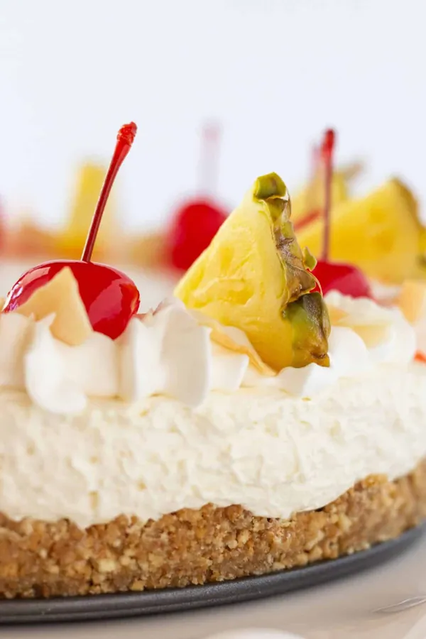 No Bake Pina Colada Cheesecake Recipe