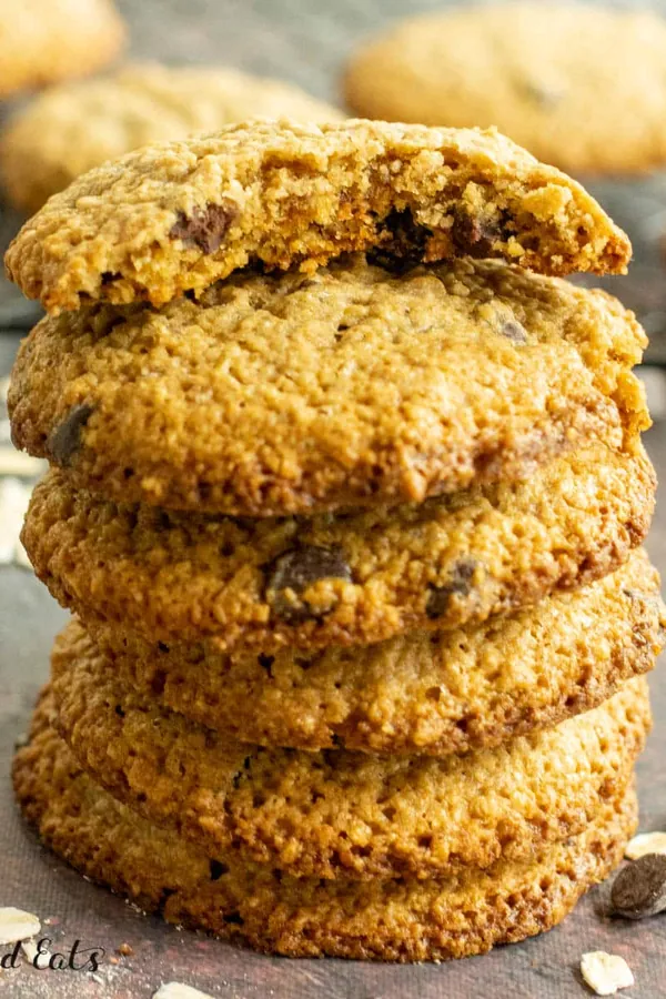 Oat Flour Chocolate Chip Cookies