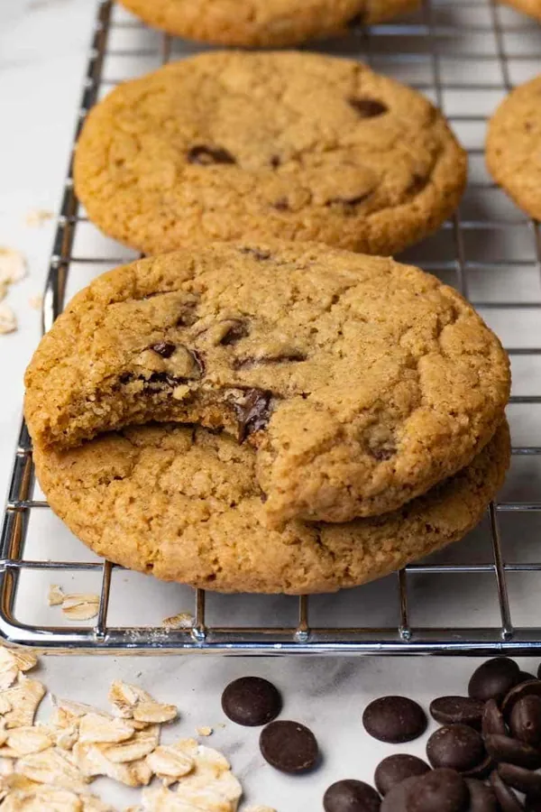 Oat flour chocolate chip cookies