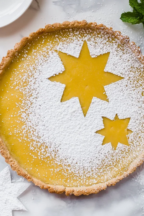Passionfruit Tart with Almond Crust