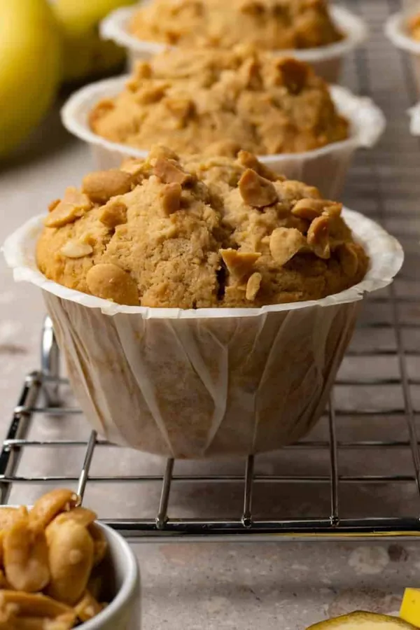 Peanut butter banana muffins