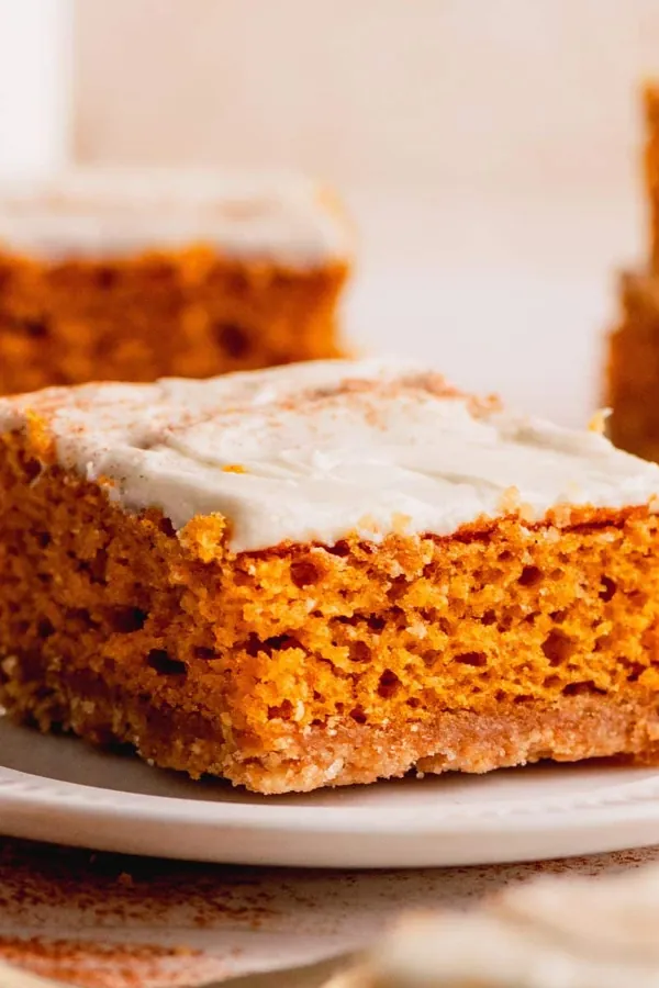 Pumpkin Bars with Graham Cracker Crust
