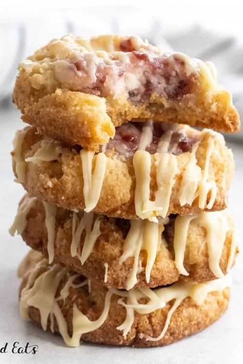 Raspberry Cheesecake Cookies