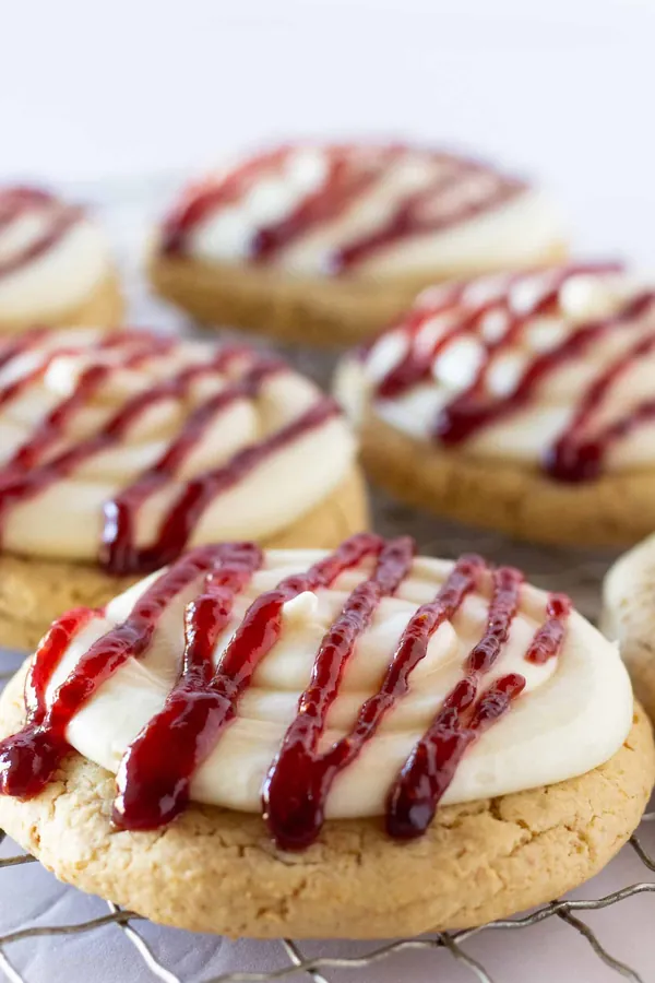 Raspberry Cheesecake Cookies {a Crumbl Copycat}