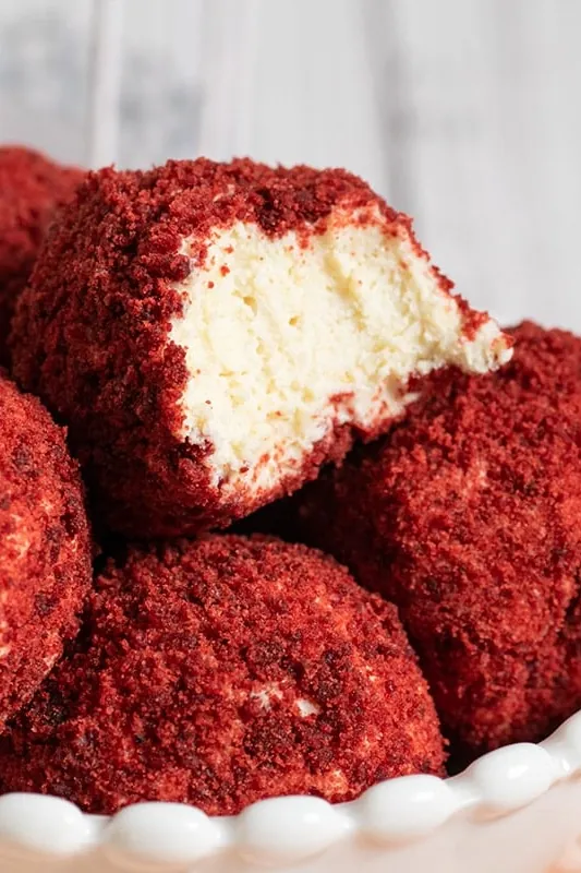 Red Velvet Cheesecake Bites