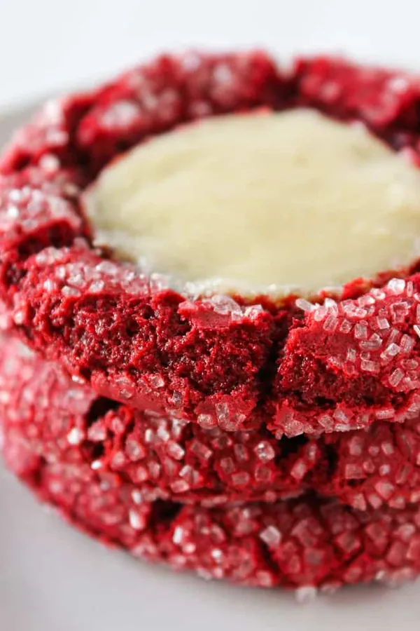 Red Velvet Cheesecake Cookies with a Cake Mix Recipe