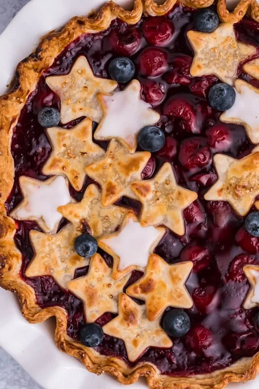 Red, White and Blue Cherry Pie