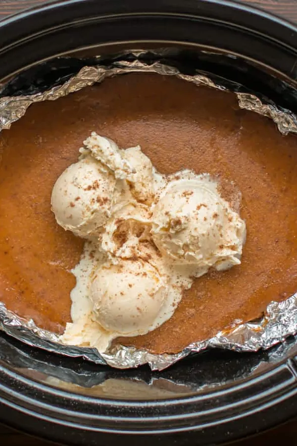 Slow Cooker Crustless Brown Sugar Pumpkin Pie