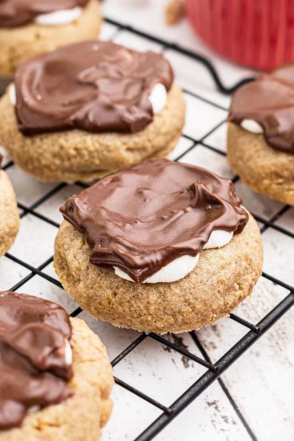 S'mores Thumbprint Cookies