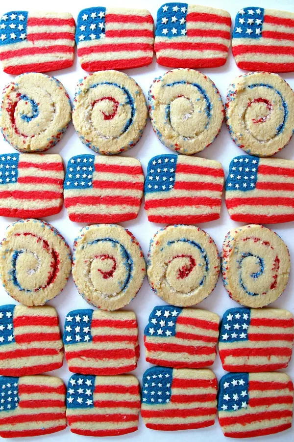 Spiral Sparkler or Flag Cookies