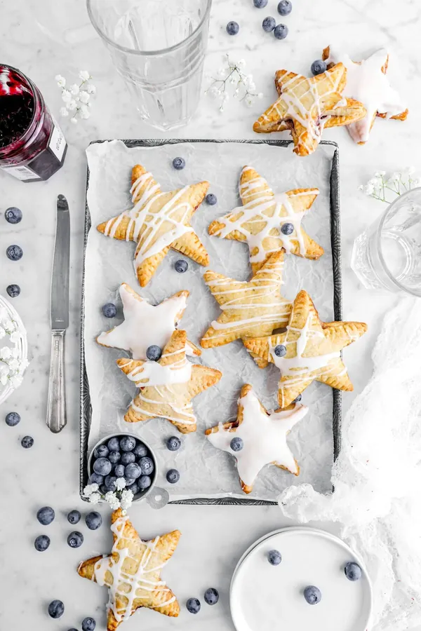 Star Shaped Blueberry Hand Pies