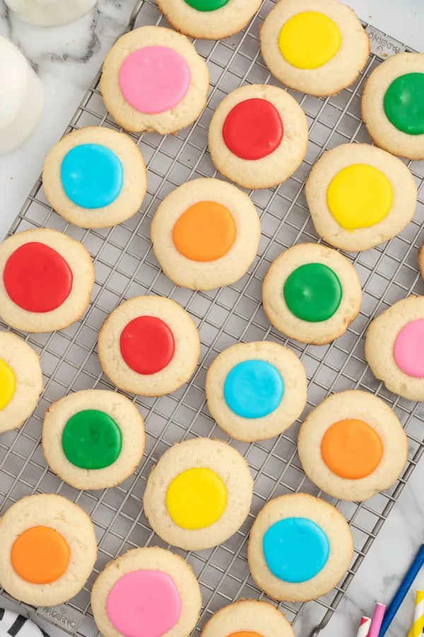 Thumbprint Cookies with Icing