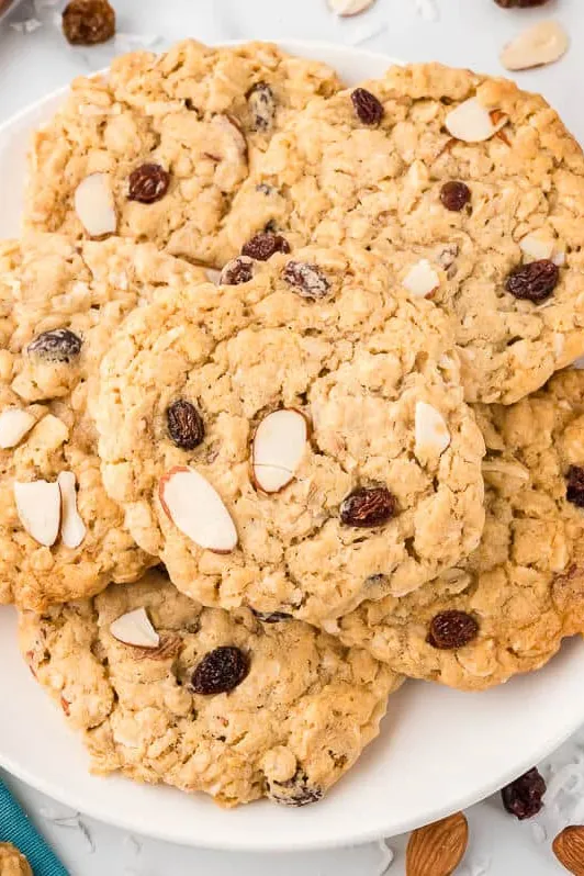 Trail Mix Oatmeal Cookies