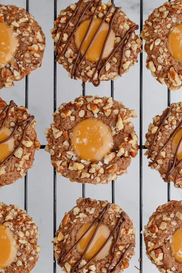 Turtle Thumbprint Cookies