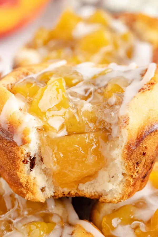 Two Ingredient Mini Peach Pies