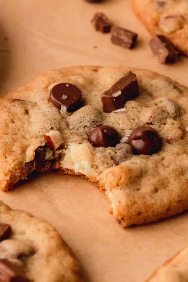 Ultimate Triple Chocolate Chunk Cookies