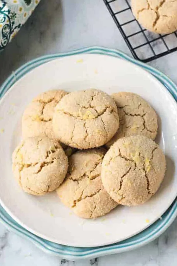 Vegan Lemon Crinkle Cookies (Gluten-Free)
