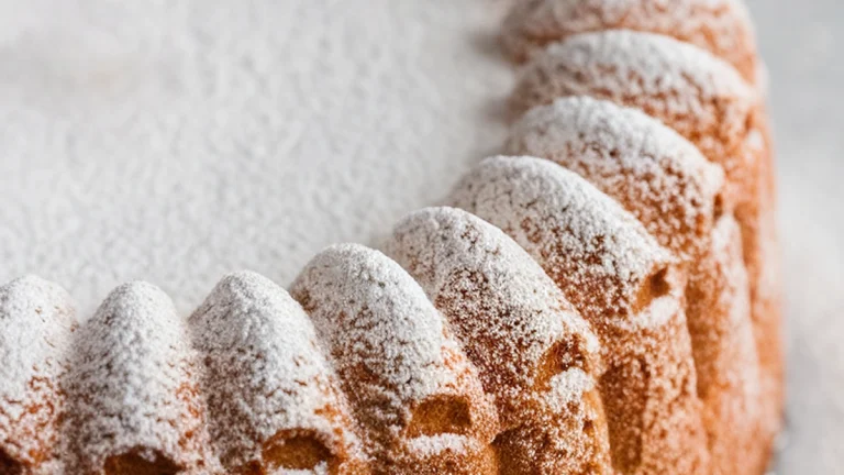 Almond Flour Snow Cake - Featured