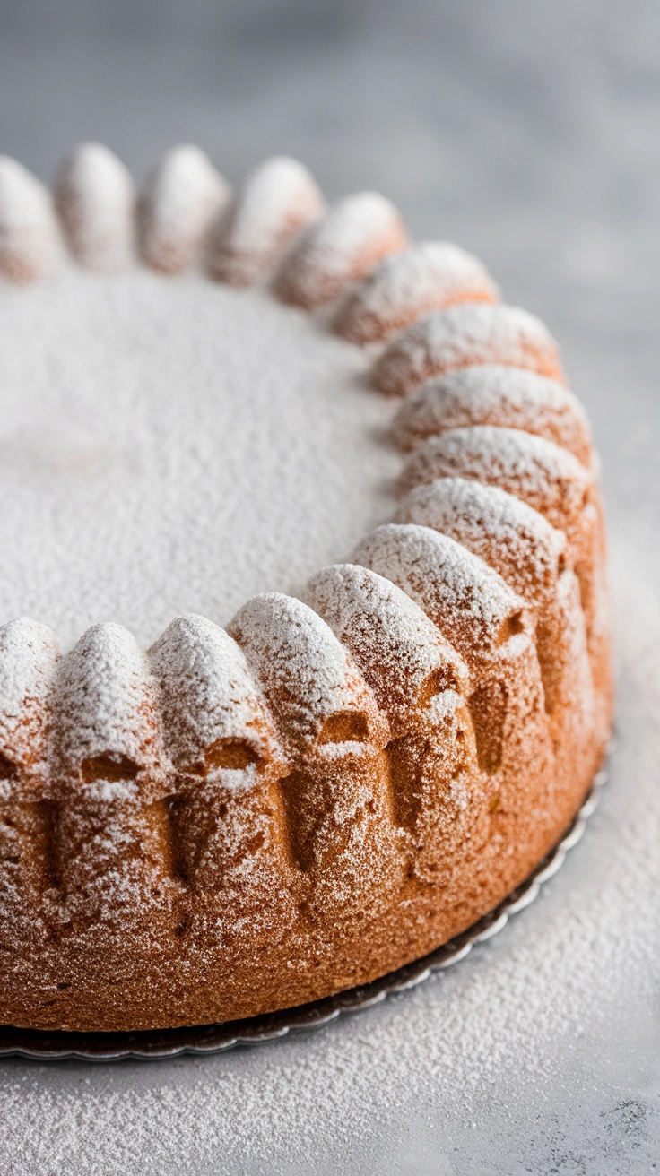 Almond Flour Snow Cake