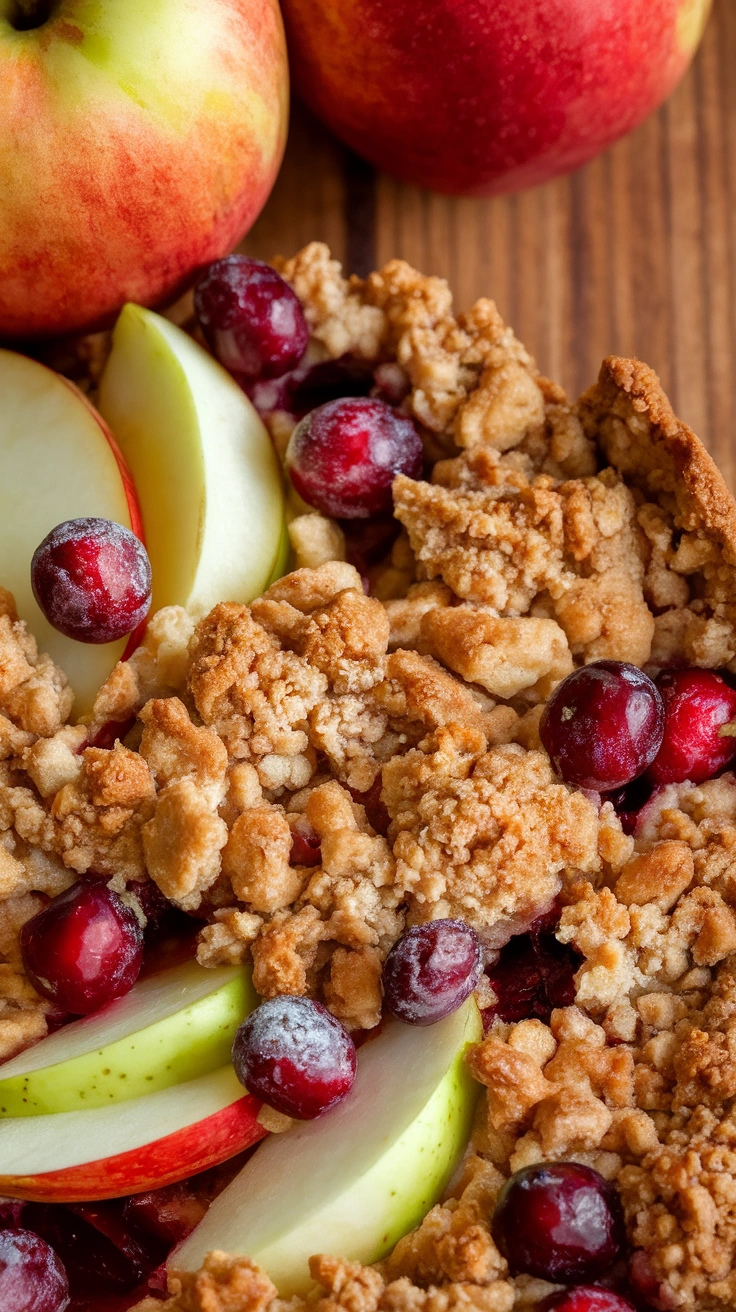 Apple Cranberry Crumble