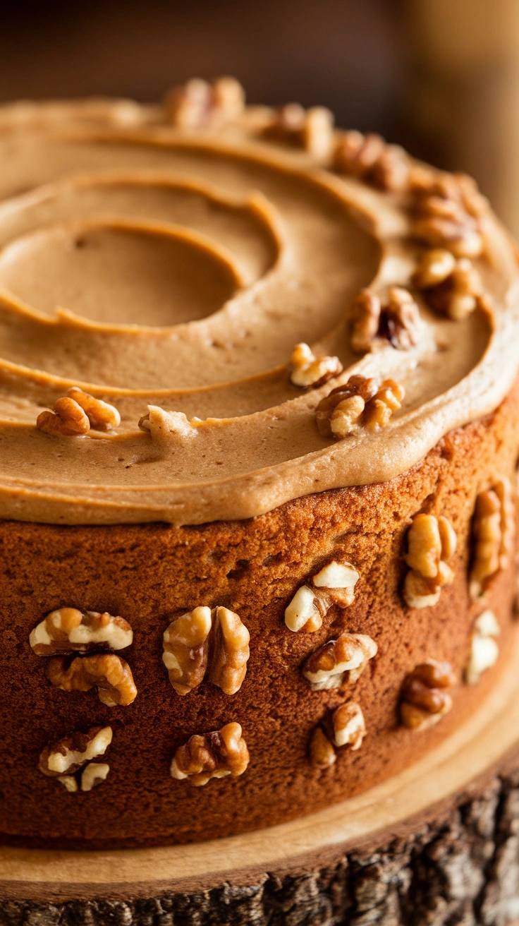 Banana Walnut Cake with Brown Butter Frosting