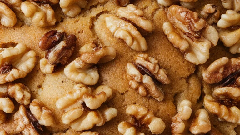 Banana Walnut Sheet Cake - Featured