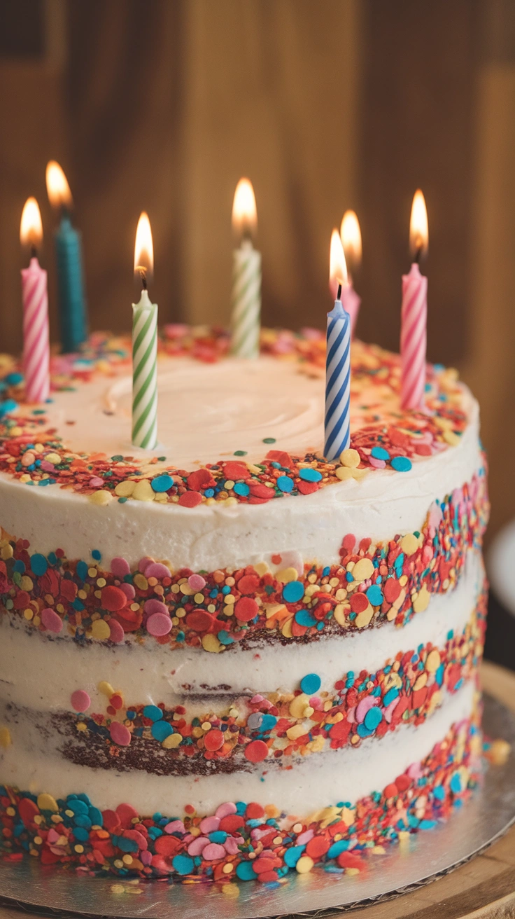 Birthday Confetti Cake