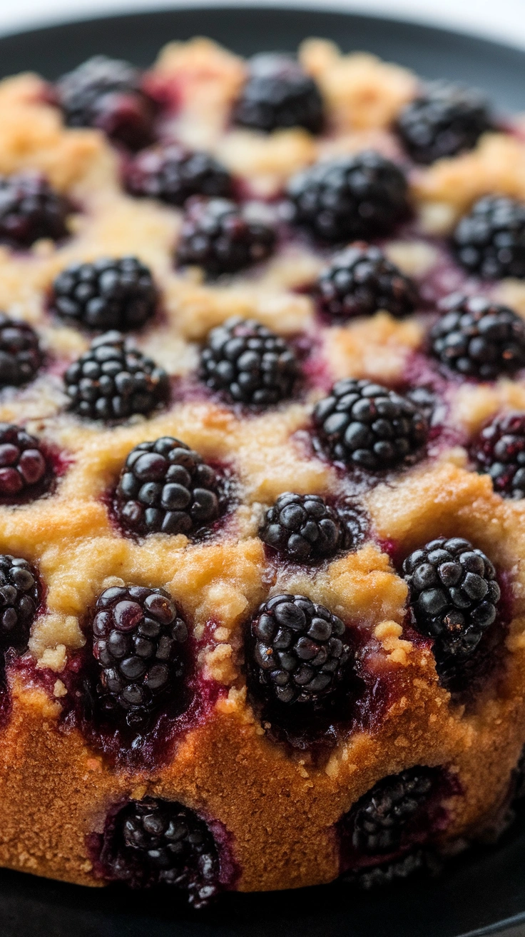 Blackberry Upside-Down Cake