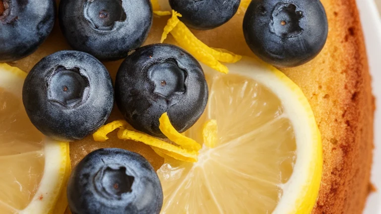 Blueberry Lemon Buttermilk Cake - Featured