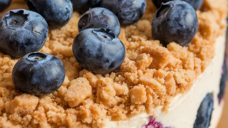Blueberry Streusel Cheesecake - Featured