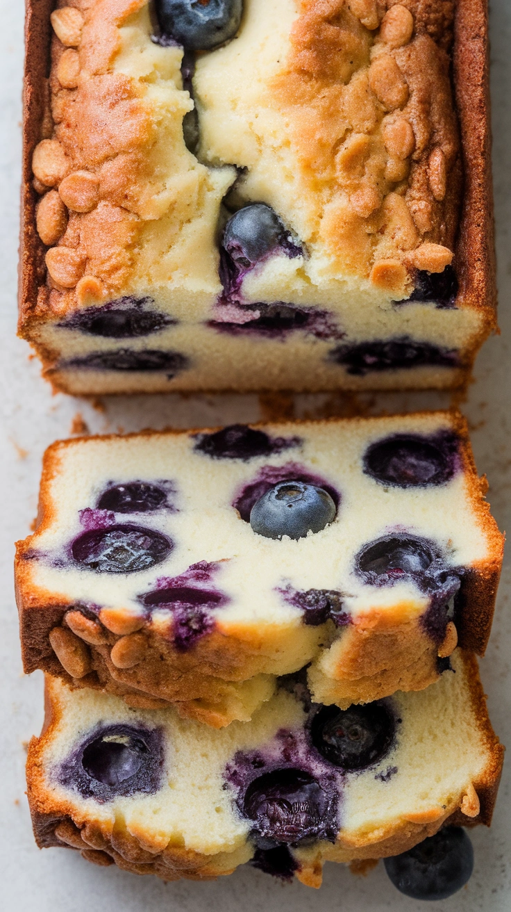 Blueberry Yogurt Loaf Cake