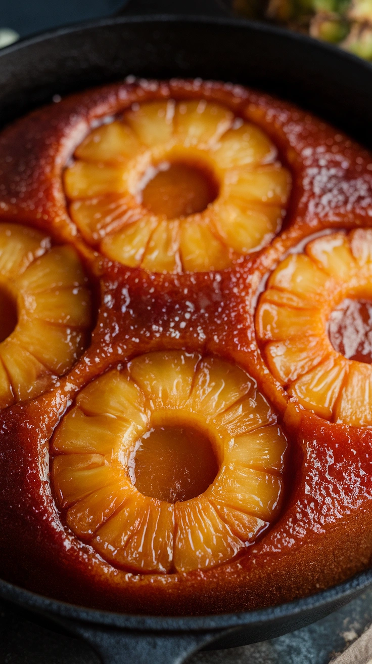 Caramelized Pineapple Upside-Down Cake
