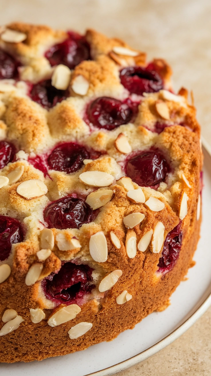 Cherry Almond Dump Cake