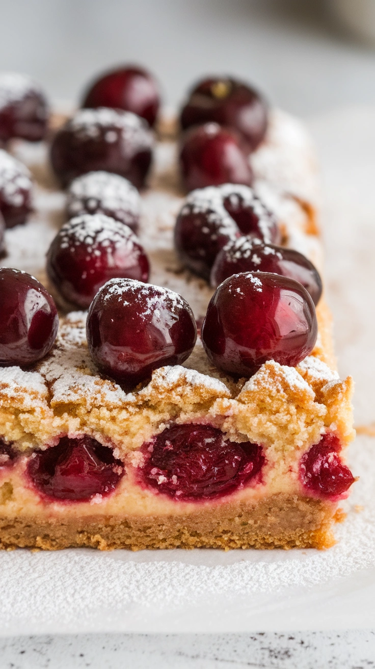 Cherry Almond Sheet Cake